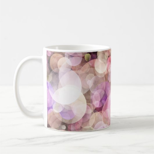 Blassgelbe Blasen: Elegantes Dekor Kaffeetasse (Links)