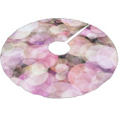 Blassgelbe Blasen: Elegantes Dekor Polyester Weihnachtsbaumdecke (Schrägansicht)