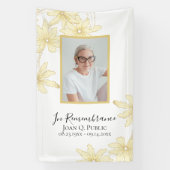 Blassgelbe Daisy-Blume Feiern des Lebens Banner (Vertikal)