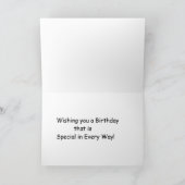 Blassgelbe Dämmerung, glücklicher Geburtstag Karte (Innenseite)