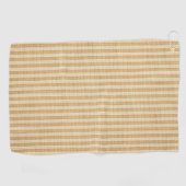 Blassgelbe gestreifte Stoffmuster Golfhandtuch (Horizontal)