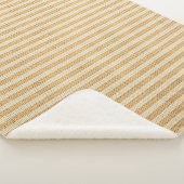 Blassgelbe gestreifte Stoffmuster Sherpadecke (3/4)