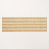 Blassgelbe gestreifte Stoffmuster Yogamatte (Vorderseite (Horizontal))