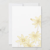 Blassgelbe Hochzeit Einladung (Rückseite)