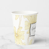 Blassgelbe Hochzeit Pappbecher (Rechts)