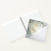 Blassgelbe Rose Corner Notebook Notizblock (Innenseite)