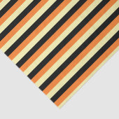 Blassgelbe, schwarze und orange Streifen Seidenpapier (Ausschnitt)