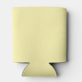 Blassgelbe Skript-Minimalist-Hochzeit Dosenkühler (Rückseite)