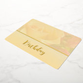 Blassgelber Geburtstag Folieneinladung (Gedreht)