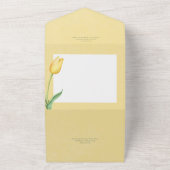Blassgelber Tulip Solo Modernes No Dinner All In One Einladung (Außenbereich)