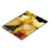 Blassgelbes Cymbidium Orchideen-Foto-Notebook Notizblock (Linke Seite)