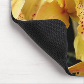 Blassgelbes Cymbidium Orchideenmatte Mousepad (Ecke)