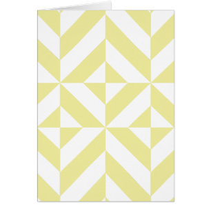 Blassgelbes geometrisches Deko Cube-Muster