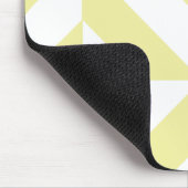 Blassgelbes geometrisches Deko Cube-Muster Mousepad (Ecke)