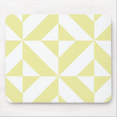 Blassgelbes geometrisches Deko Cube-Muster Mousepad (Vorne)