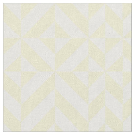 Blassgelbes geometrisches Deko Cube-Muster Stoff (Nahaufnahme)