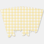 Blassgelbes Gingham Kariertes Gastgeschenk Popcorn Geschenkschachtel (Ungeklappt)