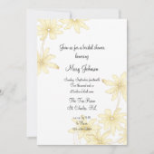 Blassgelbes Milchfisch-Brautparty Einladung (Vorderseite)