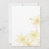 Blassgelbes Milchfisch-Brautparty Einladung (Rückseite)