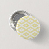 Blassgelbes und weißes Diamantmuster Button (Vorne & Hinten)