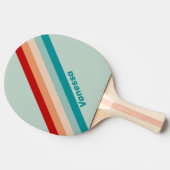 Blassgesichtsglas mit Namen gestrichen Tischtennis Schläger (Seitenansicht)