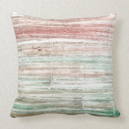 Blassgestreifte Aquarellkunst Kissen