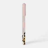 Blassgold Leopard iPhone 16 Hülle (Rechte Seite)