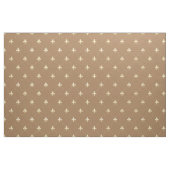 Blassgoldbraune Fleur-de-Lis (groß) braun Stoff (Yard (91,4 cm))