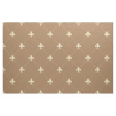Blassgoldbraune Fleur-de-Lis (groß) braun Stoff (Fat Quarter (45,7 x 55,9 cm))