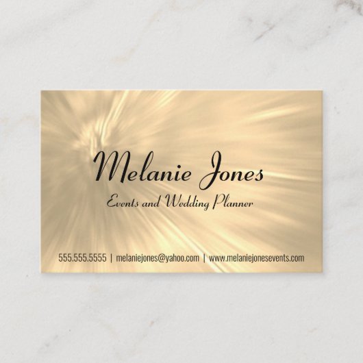 Blassgoldene Explosion Visitenkarte (Vorderseite)