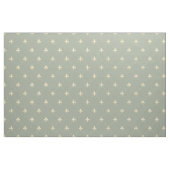 Blassgoldene Fleur-de-Lis (großer Maßstab) Salbeig Stoff (Yard (91,4 cm))