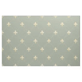 Blassgoldene Fleur-de-Lis (großer Maßstab) Salbeig Stoff (Fat Quarter (45,7 x 55,9 cm))