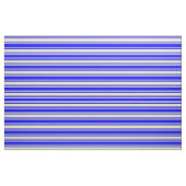Blassgoldene und blaue Streifen Stoff (Fat Quarter (45,7 x 55,9 cm))