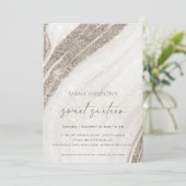 Blassgoldmarmor Agate Sweet 16 Geburtstag Einladun Dankeskarte (Stehend Vorderseite)