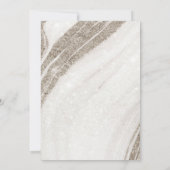 Blassgoldmarmor Agate Sweet 16 Geburtstag Einladun Dankeskarte (Rückseite)