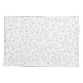 Blassgrau auf Weiß | Muster für Linoldruckstars Kissenbezug (Rückseite-Links)