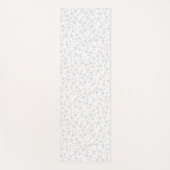 Blassgrau auf Weiß | Muster für Linoldruckstars Yogamatte (Vorderseite)