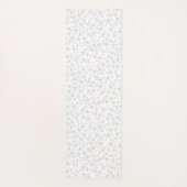 Blassgrau auf Weiß | Muster für Linoldruckstars Yogamatte (Rückseite)