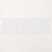 Blassgrau auf Weiß | Muster für Linoldruckstars Yogamatte (Vorderseite (Horizontal))