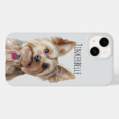 Blassgraue Telefonabdeckung mit dem Bild Ihres Hau Case-Mate iPhone Hülle (Rückseite (Horizontal))