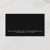 Blassgraue Weltkarte beruflich Visitenkarte (Rückseite)