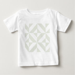 Blassgraues geometrisches Deko Cube Pattern Baby T-shirt