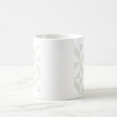 Blassgraues geometrisches Deko Cube Pattern Kaffeetasse (Mittel)