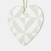 Blassgraues geometrisches Deko Cube Pattern Keramik Ornament (Links)