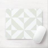 Blassgraues geometrisches Deko Cube Pattern Mousepad (Mit Mouse)