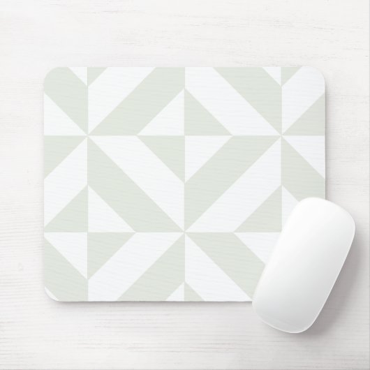 Blassgraues geometrisches Deko Cube Pattern Mousepad (Mit Mouse)