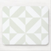 Blassgraues geometrisches Deko Cube Pattern Mousepad (Vorne)