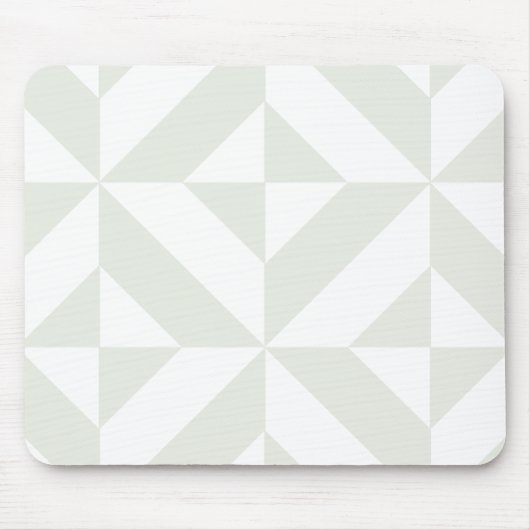 Blassgraues geometrisches Deko Cube Pattern Mousepad (Vorne)