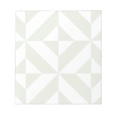 Blassgraues geometrisches Deko Cube Pattern Notizblock (Vorderseite)