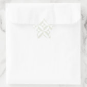 Blassgraues geometrisches Deko Cube Pattern Stern-Aufkleber (Tasche)